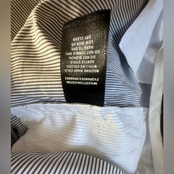 Lafayette 148 size 14 wide leg stripe blue and white pants. New with tags. - Picture 4 of 4